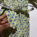 VINTAGE Oshkosh 18mo Floral Embroidered Dress Blue Yellow Peter Pan Collar USA
