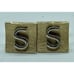 Swank Ambassador Vintage 1950s Style Cufflinks Letter S Initial Cuff Links