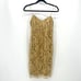 Ralph Lauren Vintage 90s Y2K Gold Lace Slip Dress Sheath Size 4 Grunge Mini Glam