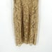 Ralph Lauren Vintage 90s Y2K Gold Lace Slip Dress Sheath Size 4 Grunge Mini Glam