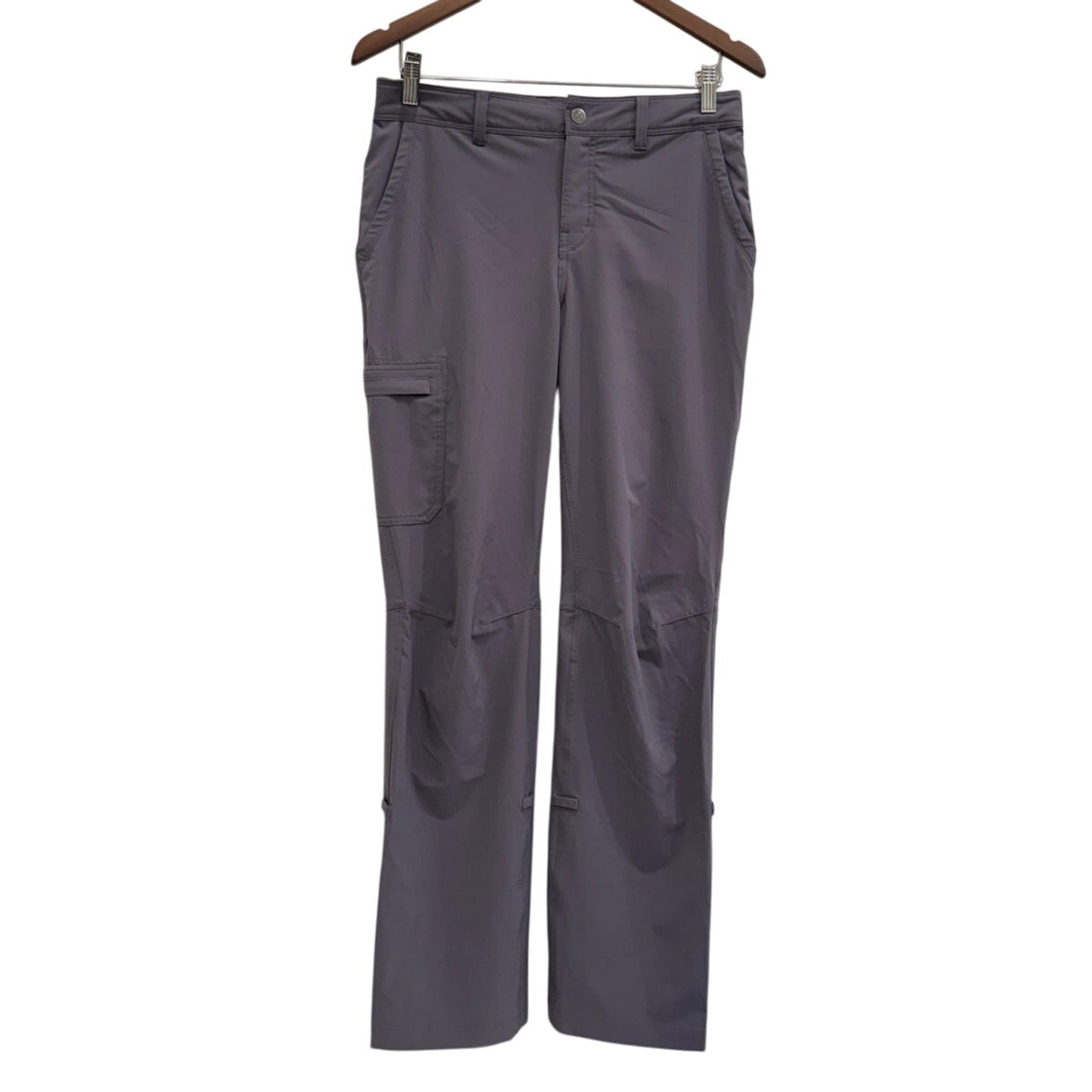 REI Co-op Womens Sz 6 Gray Pants Kornati Roll Up Convertible Outdoor Gorpcore