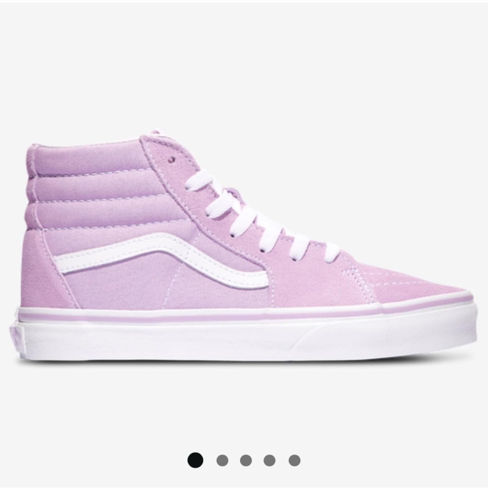 Vans High-Top Sneakers - Lavender and White
