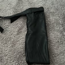 Abercrombie & Fitch Ultra High Rise Super Skinny Ankle Leather Pants