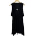 Allsaints Jayda Black Faux Wrap Jersey Sleeveless Dress Size S NWT