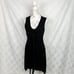 Allsaints Jayda Black Faux Wrap Jersey Sleeveless Dress Size S NWT
