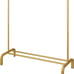 43.3 Inches Metal Garment Rack with Bottom Shelf for Hanging Clothes New
