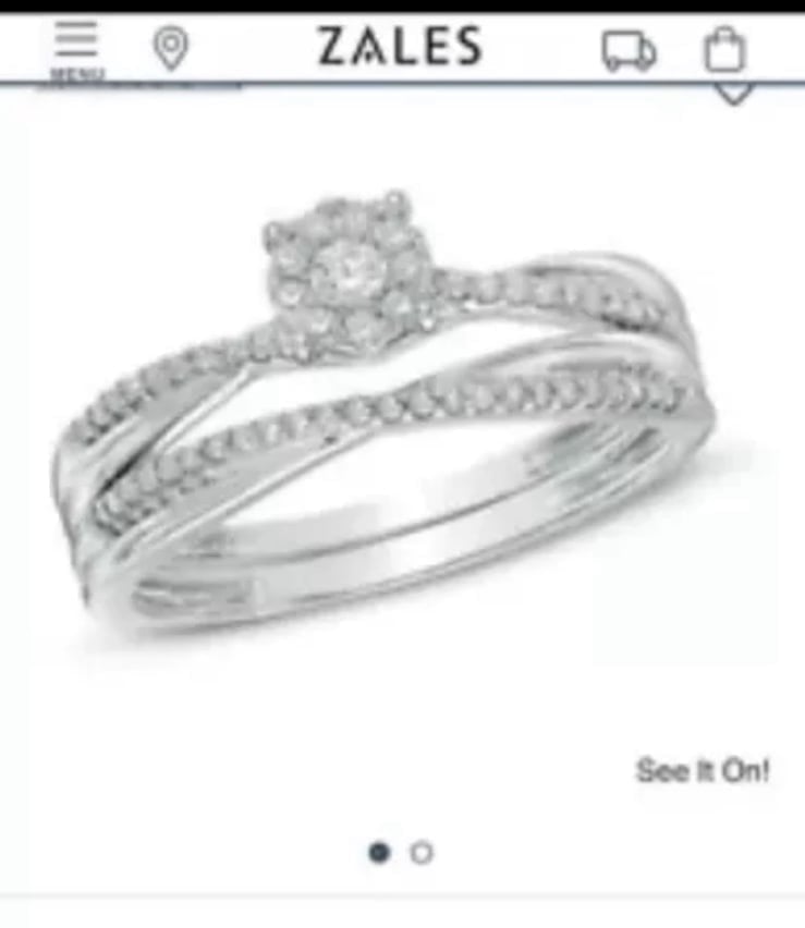 14K Zales Diamond Gold Ring