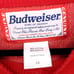 Budweiser King Of Beers Ugly Christmas Sweater Retro Red Crew Neck Size Large