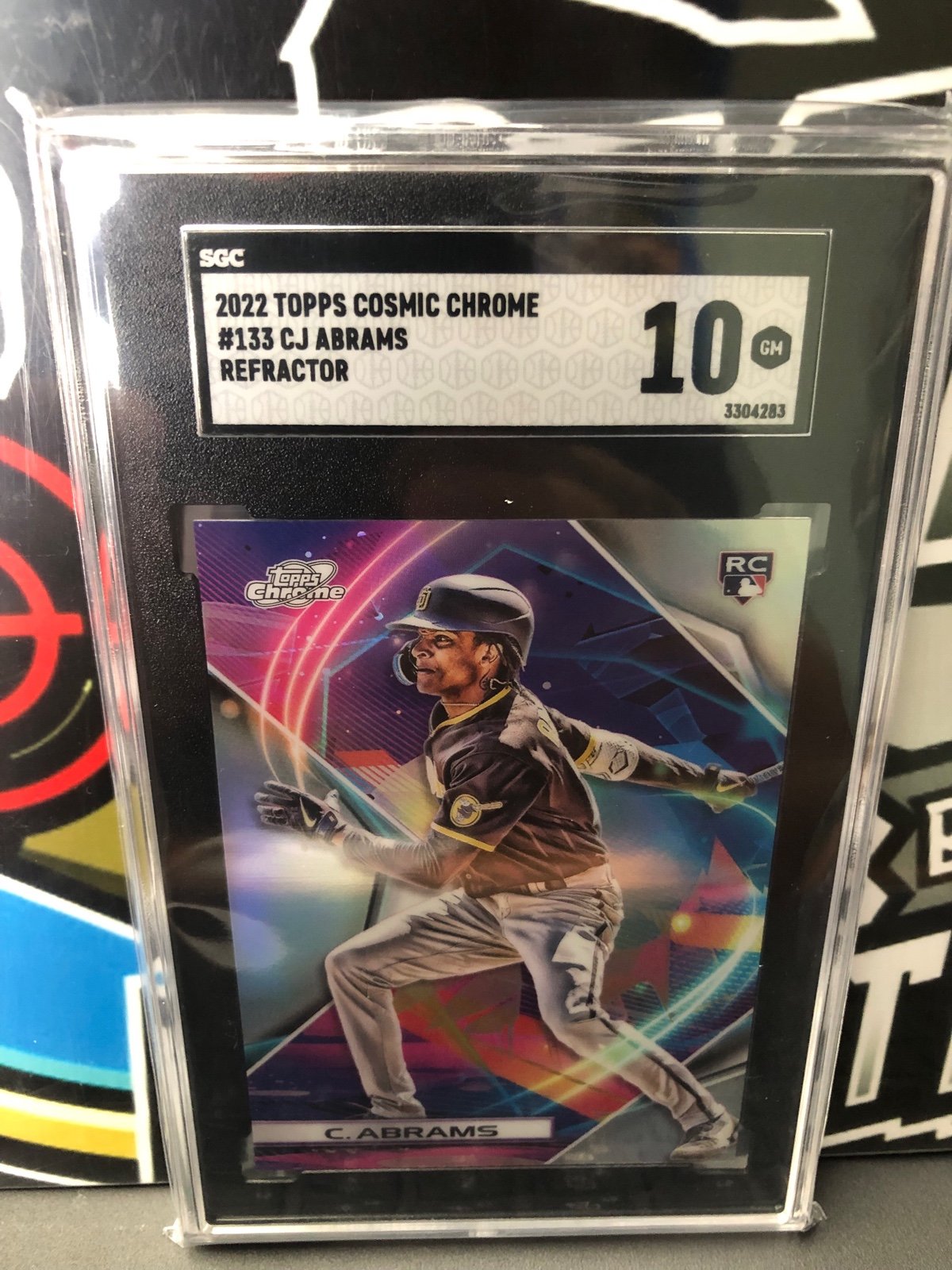 2022 Topps Cosmic Chrome CJ Abrams #133 Refractor RC Gem 10