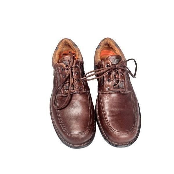Clarks Unstructured Men'sBrown Leather Lace Up Brand: Clarks... Casual Shoes