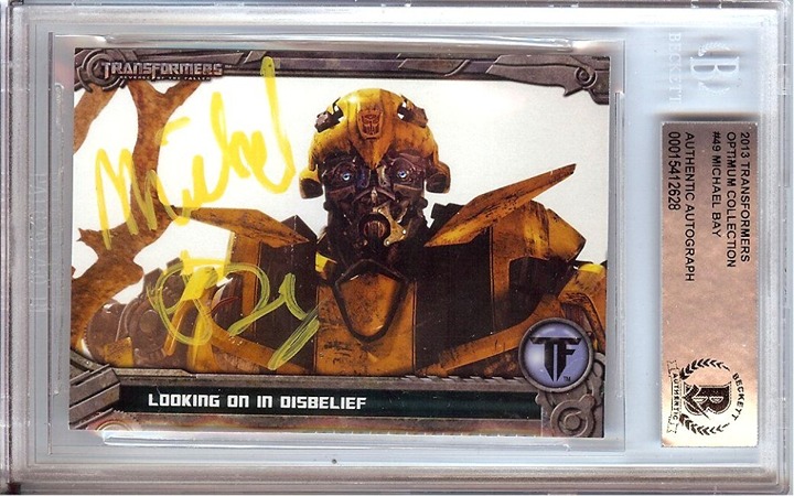 Michael Bay Signed Autographed Trading Card 2013 Transformers #49 BAS 628