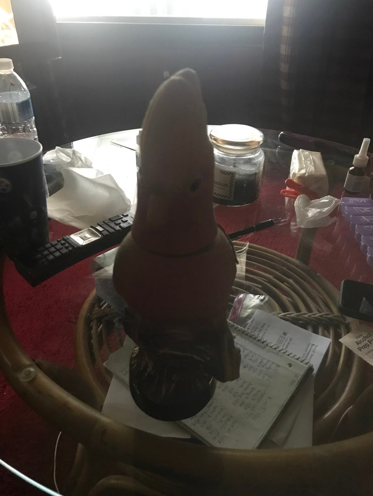 Ceramic Jim Beam Cockatoo bird whiskey decanter