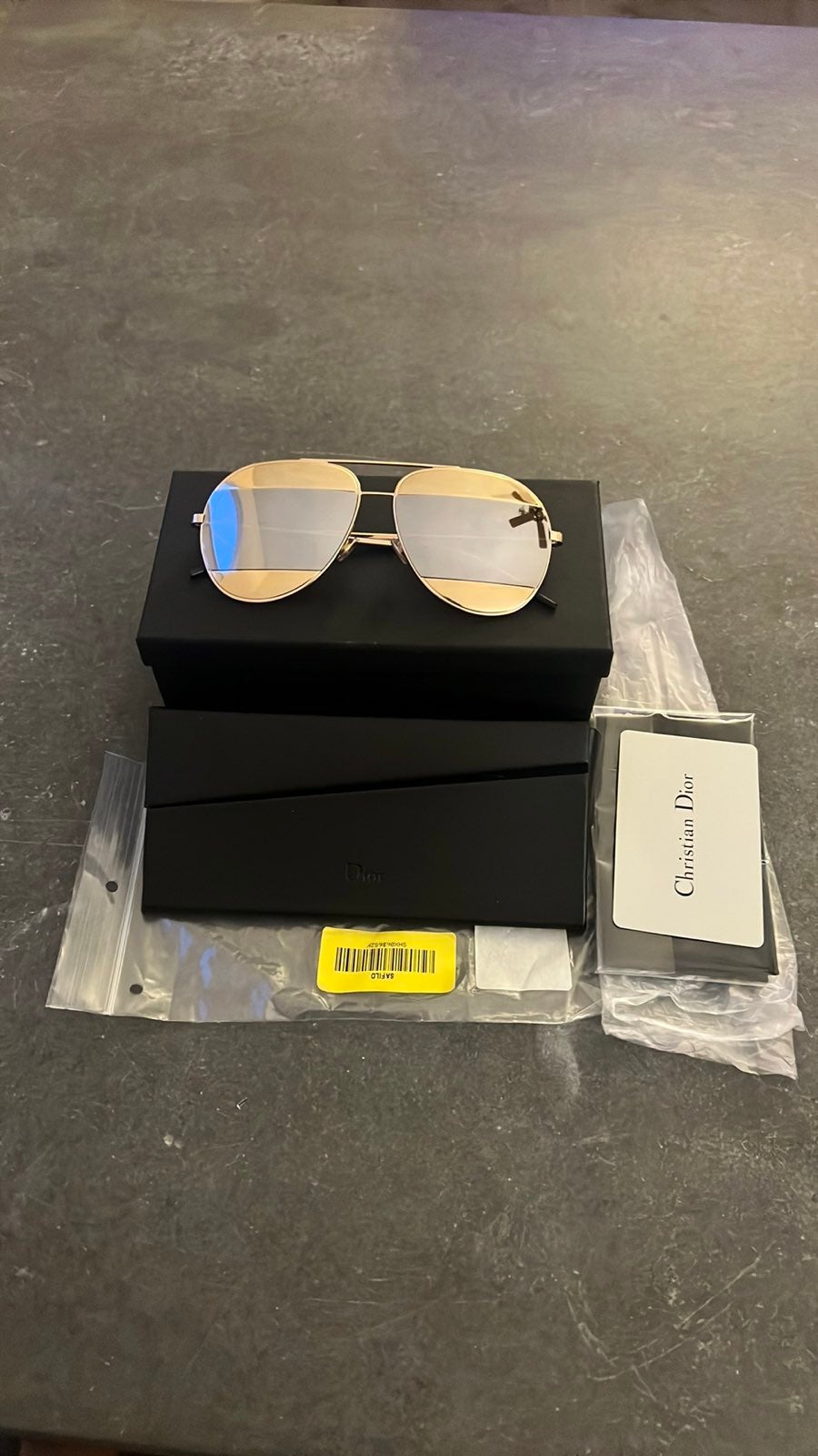 Gold Gray Mirror Aviator Unisex Sunglasses