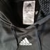 Adidas Women's 3 Stripe Black Gear Up Hooded Pullover Sweatshirt Size M