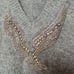 Zara oversized rhinestone applique sweater M