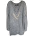 Zara oversized rhinestone applique sweater M