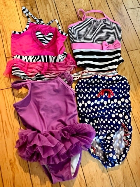 Bundle - 4 Girls 2T bathings suits
