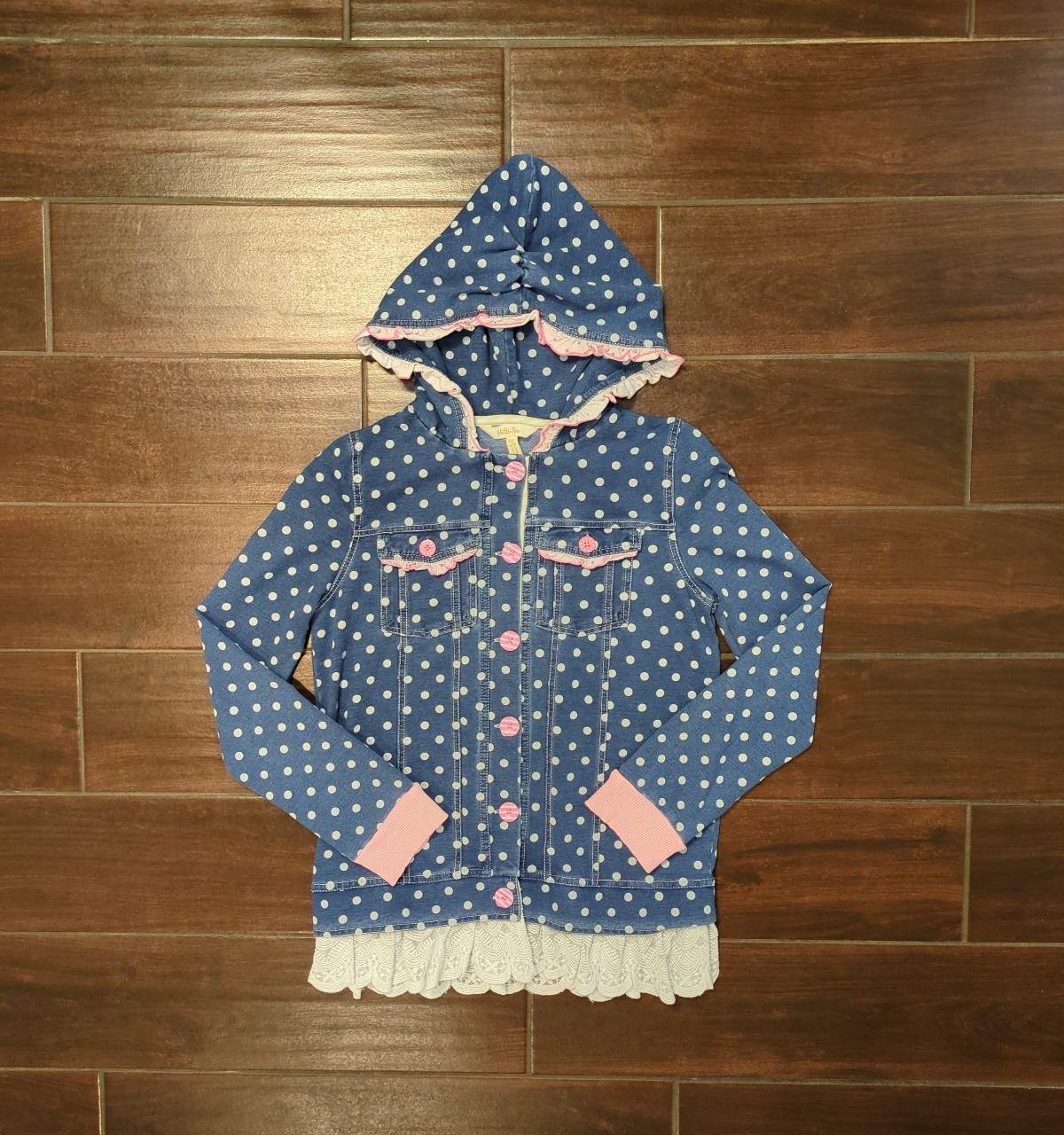 14 Matilda Jane Far From Friction Jacket Denim lace Coat