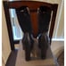 BNIB~Black Rhinestone Studded Rhinestone Sock Platform heels Boots Sz 10