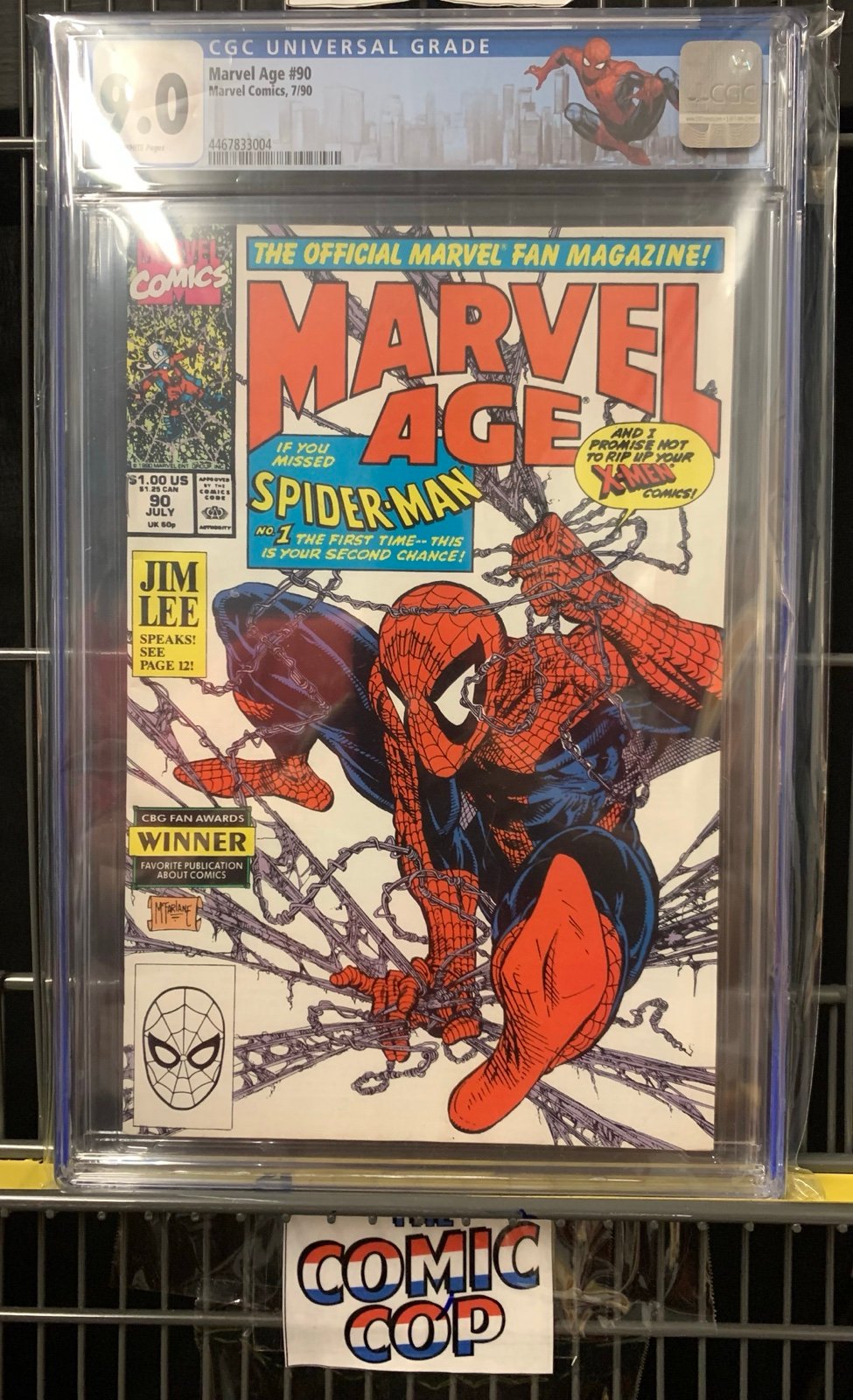 Marvel Age #90 CGC 9.0