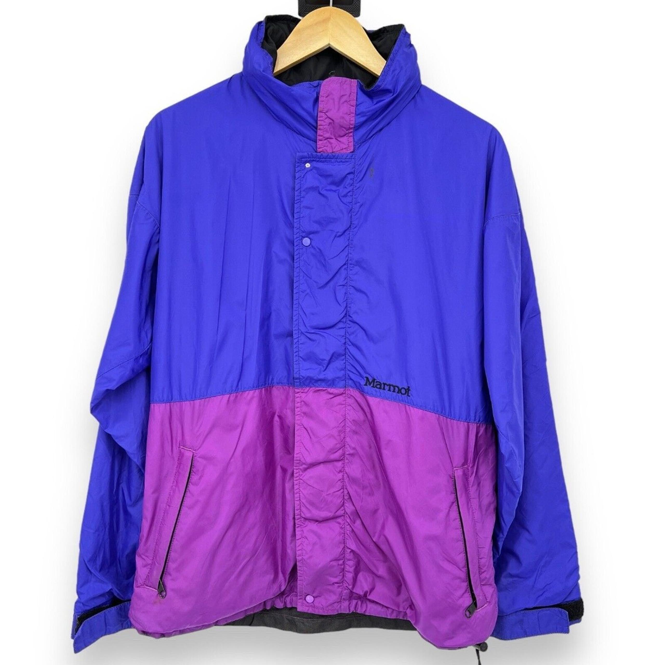 Vintage 1980s Marmot Jacket Hooded Gore Tex Men's Size Small