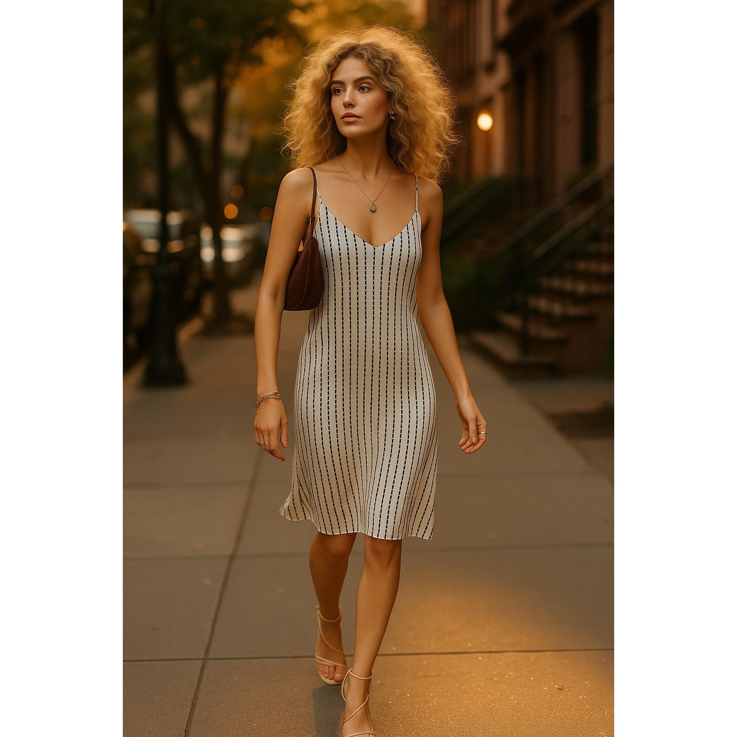 Vintage Diane von Furstenberg silk mini slip dress size 2 – geometric Y2K