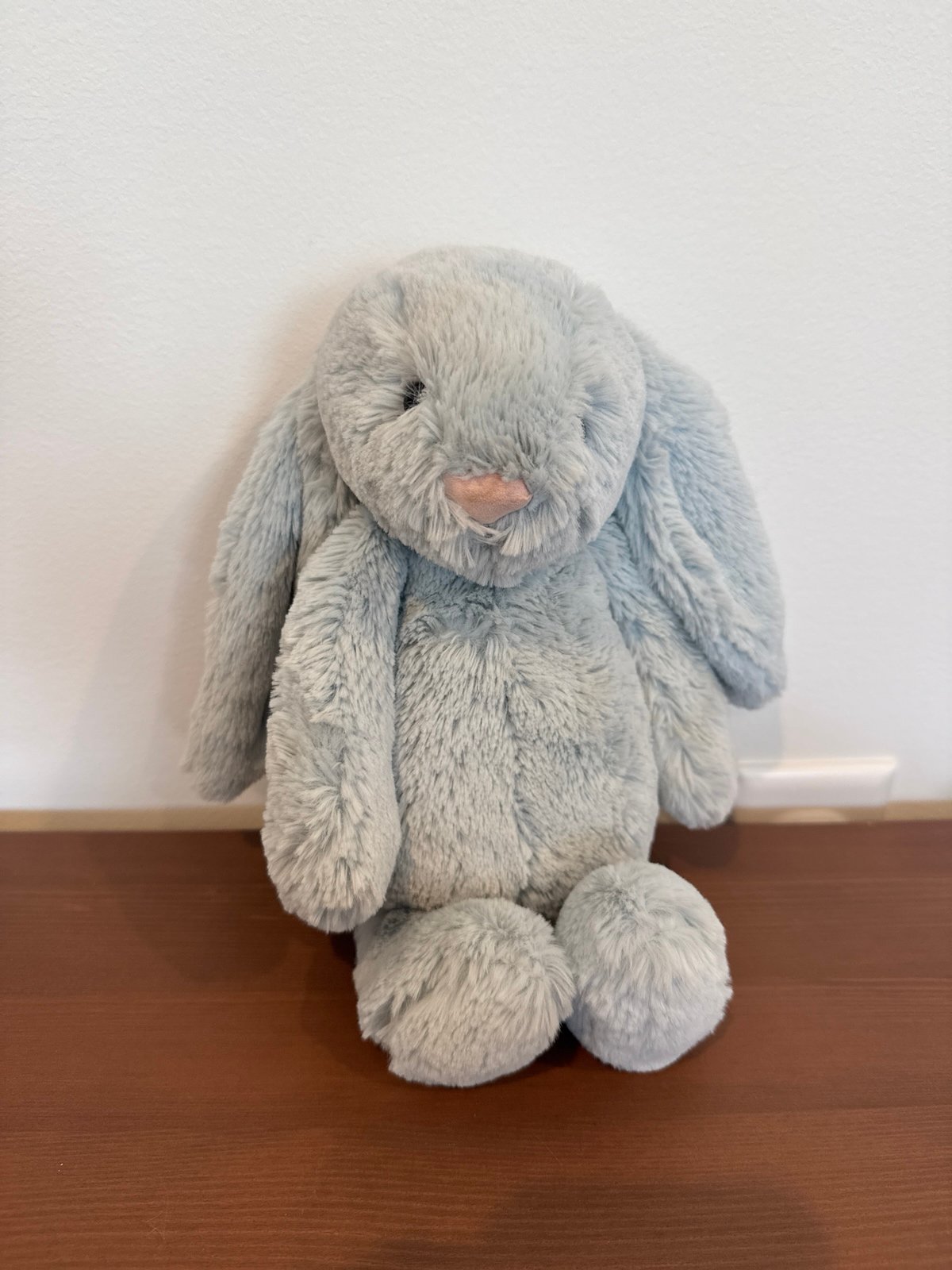 Jellycat light blue/ gray bashful bunny