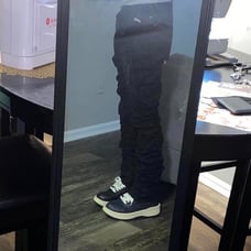 Stacked jeans