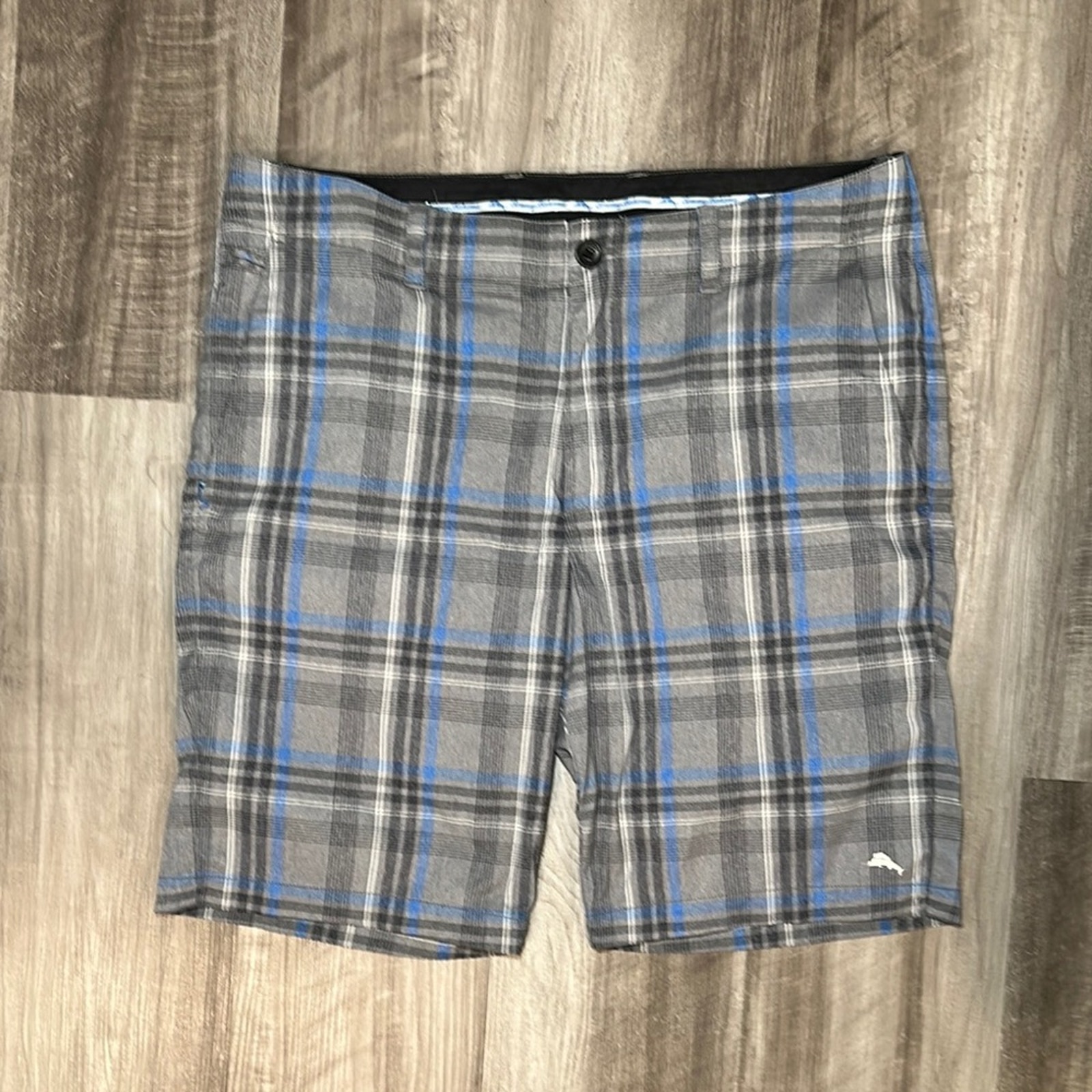 Tommy Bahama Plaid Stretch Golf Shorts - 34