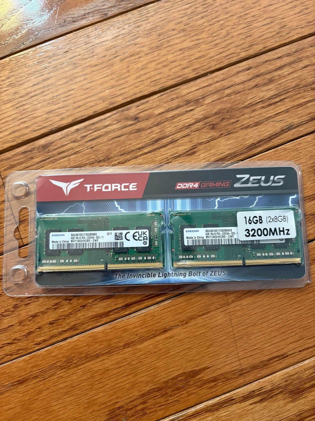 T-Force DDR4 Zeus Laptop RAM 16GB (2x8) CL22