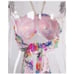 Sequin Floral Backless Halter Floral Crop Top