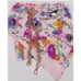 Sequin Floral Backless Halter Floral Crop Top
