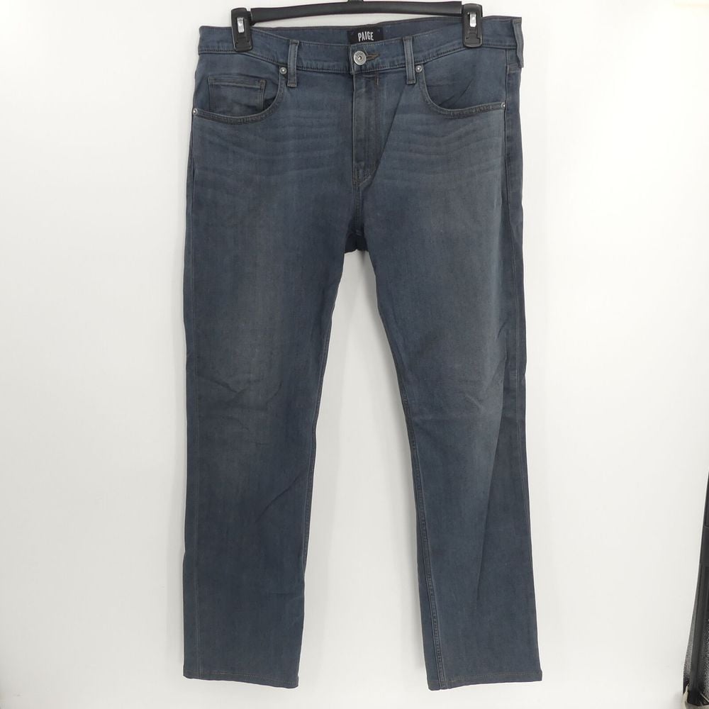 Paige Transcend Federal Slim Straight Leg Jeans Josh Wash Men&#39;s 34x31