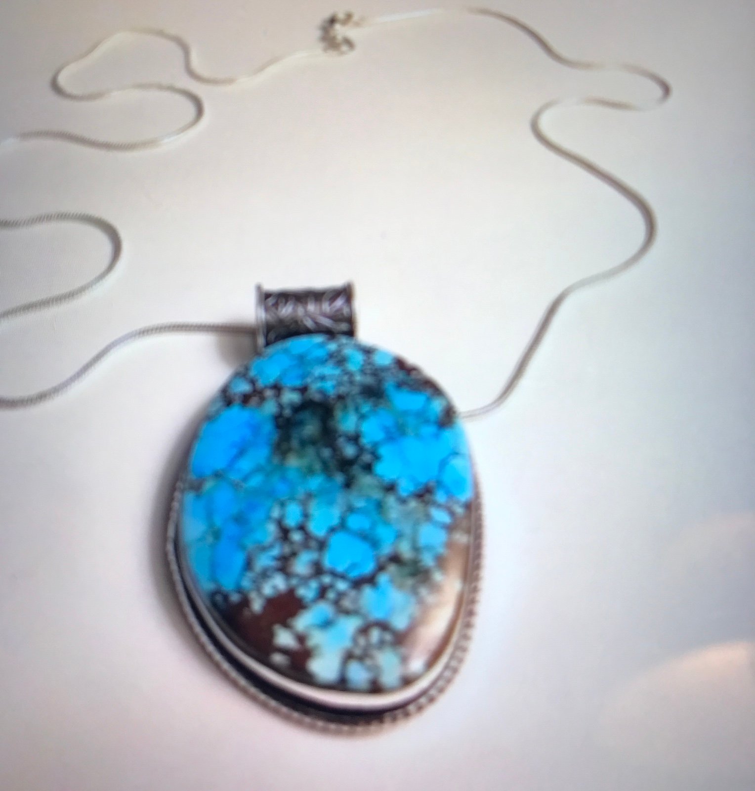 925 Sterling Silver Turquoise Necklace