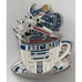Laserbrain Patch Star Wars R2-D2 X-Wing Fighter Coffee Cup Enamel Pin