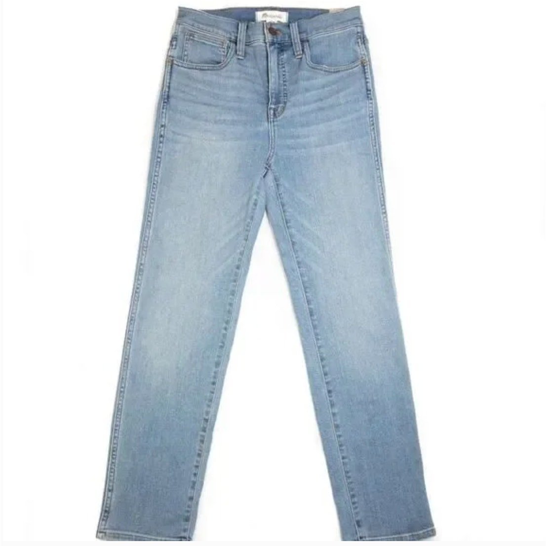 New! Madewell Roadtripper Supersoft Stovepipe Jeans in Plattwood Wash, size 26