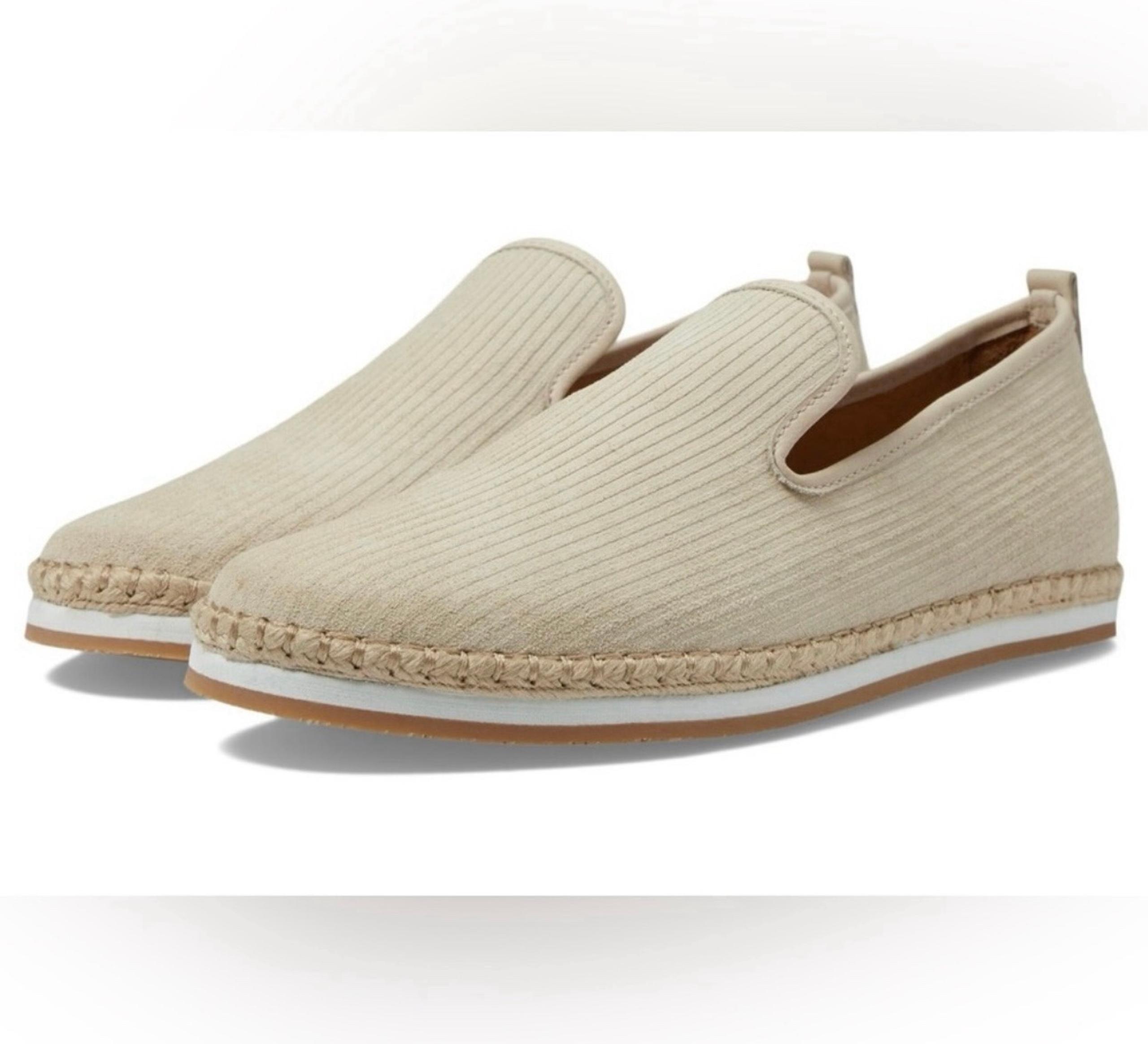 Peter Millar Coastal Slip On Khaki Shoes SZ 11 Summer Resort Wear NEW No Box