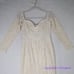 New! Maniju Beige Lace Gown Maxi dress sweetheart neckline, size L