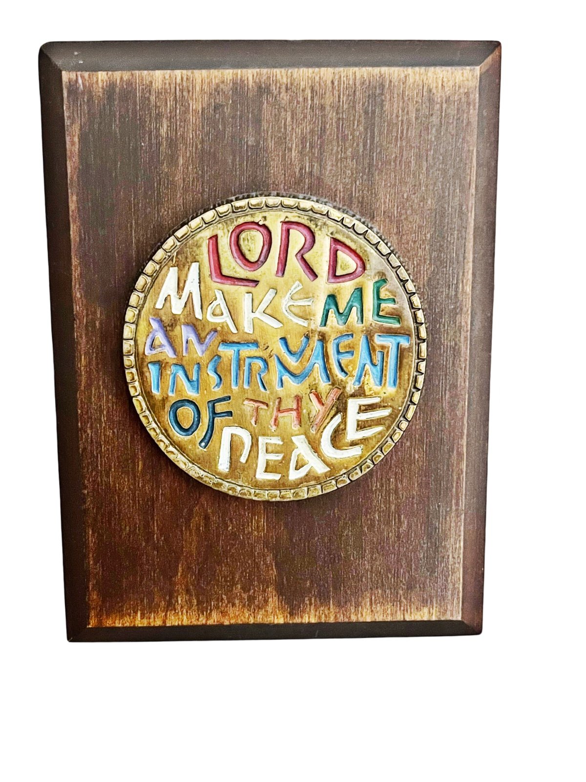 Very rare Terra Sancta Guild plaque