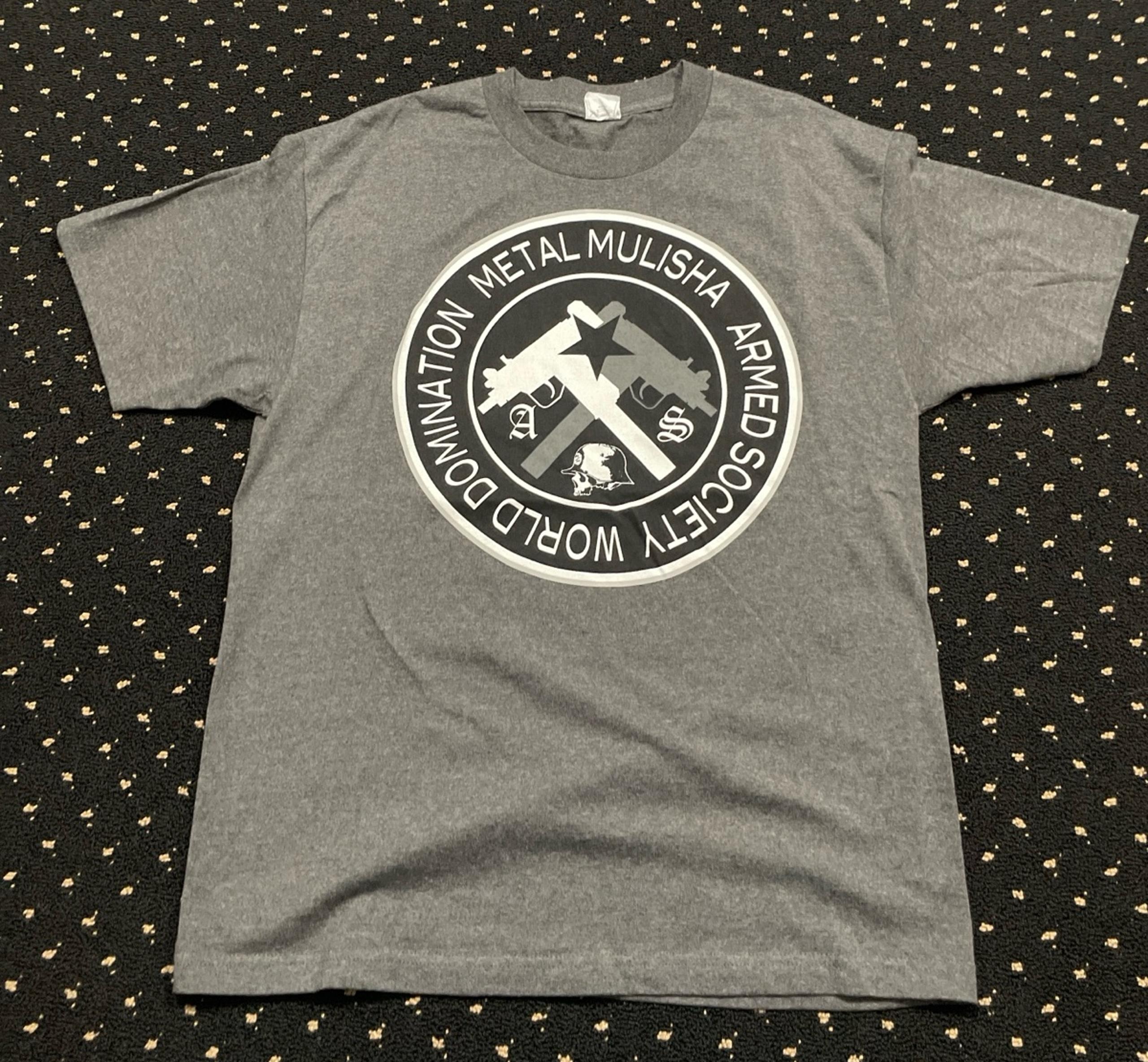 short sleeve Grey T-shirt Sz-L - Metal Mulisha