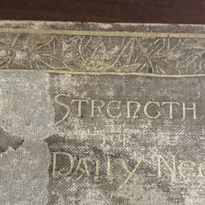 1884 Daily Strength For Daily Needs by Mary W. Tileston Antique Christian