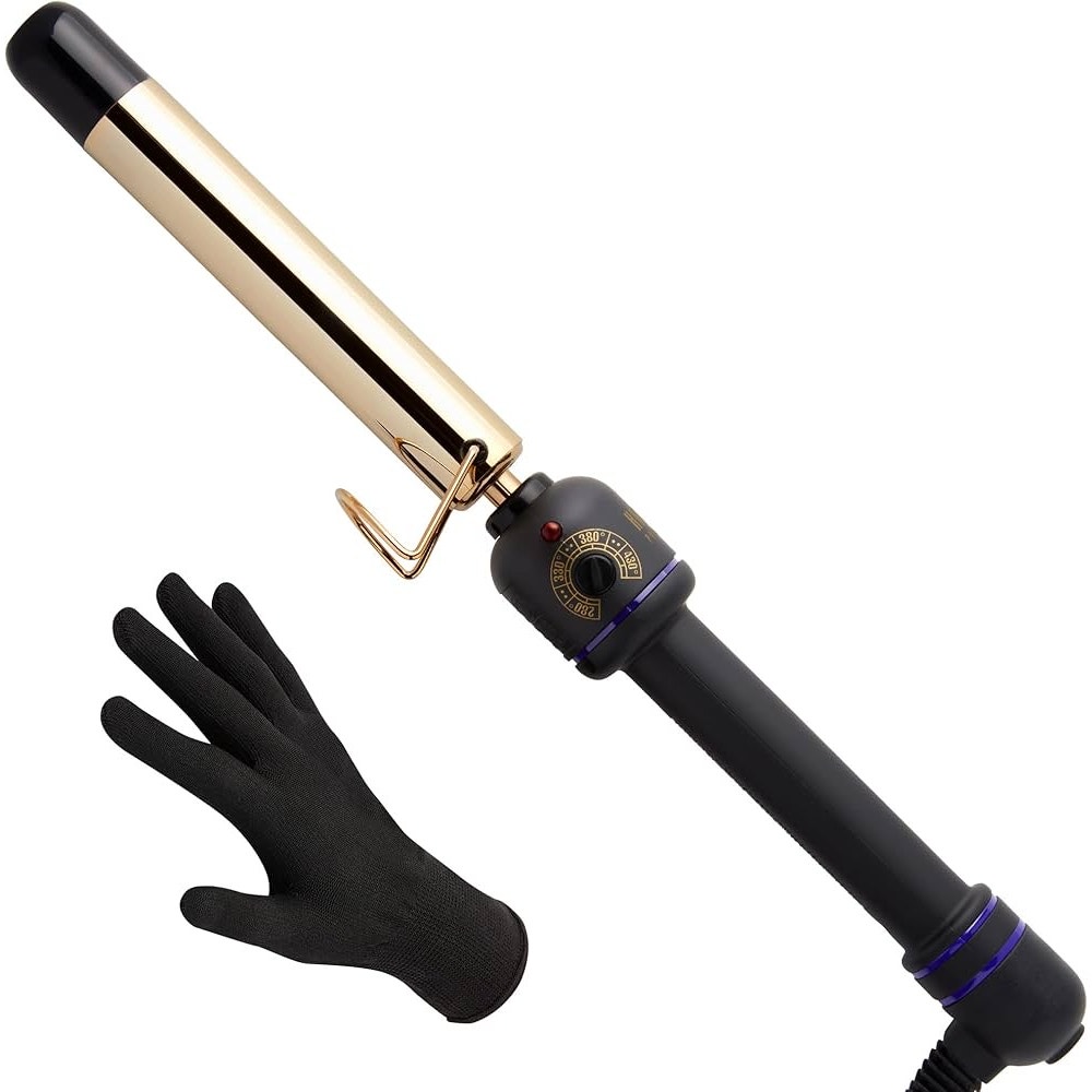 Hot Tools Pro Artist 24K Gold Curling Wand Iron Defined Curls 1”