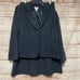 Studio Works Women's‎ Black 2 Piece Faux Suede Skirt Suit