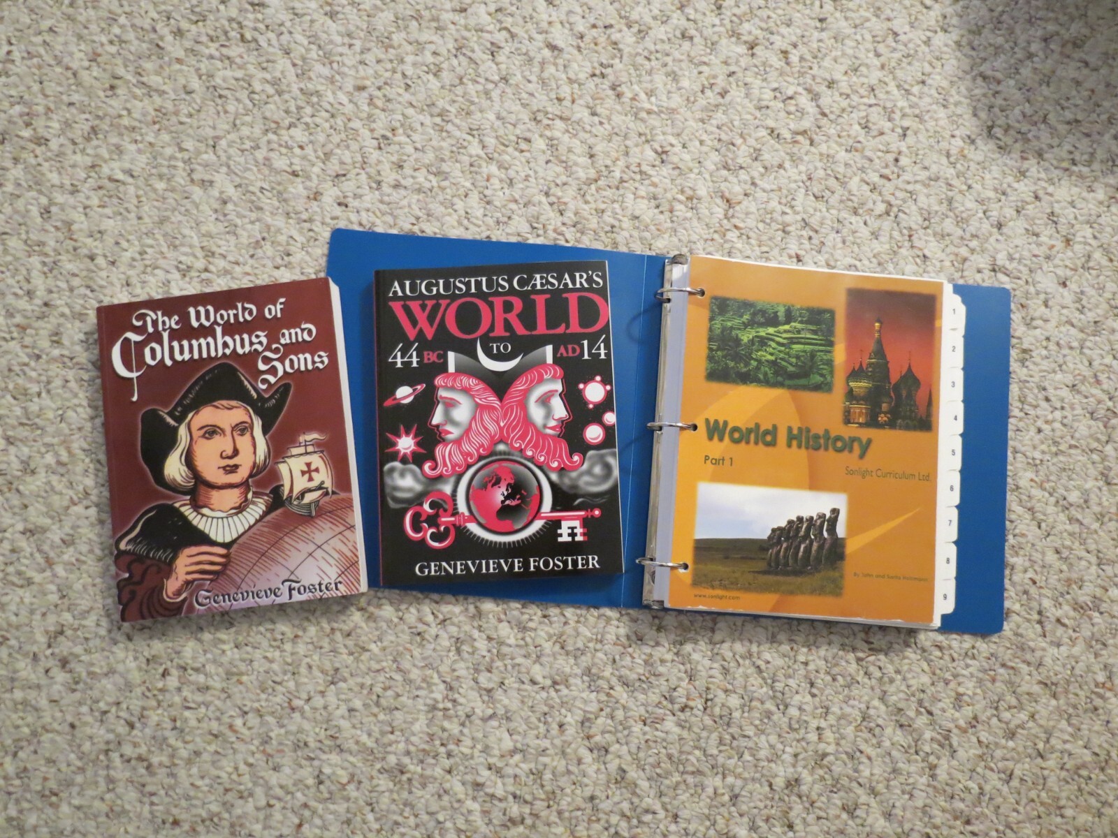Sonlight World History Part 1 Augustus Caesars World, World of Columbus and Sons
