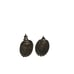 Vintage 925 Sterling Silver Earrings with Black Agate Stone