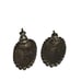 Vintage 925 Sterling Silver Earrings with Black Agate Stone
