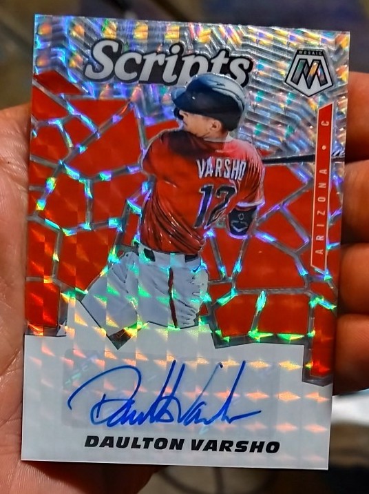2021 Mosaic Baseball Scripts Autograph Daulton Varsho