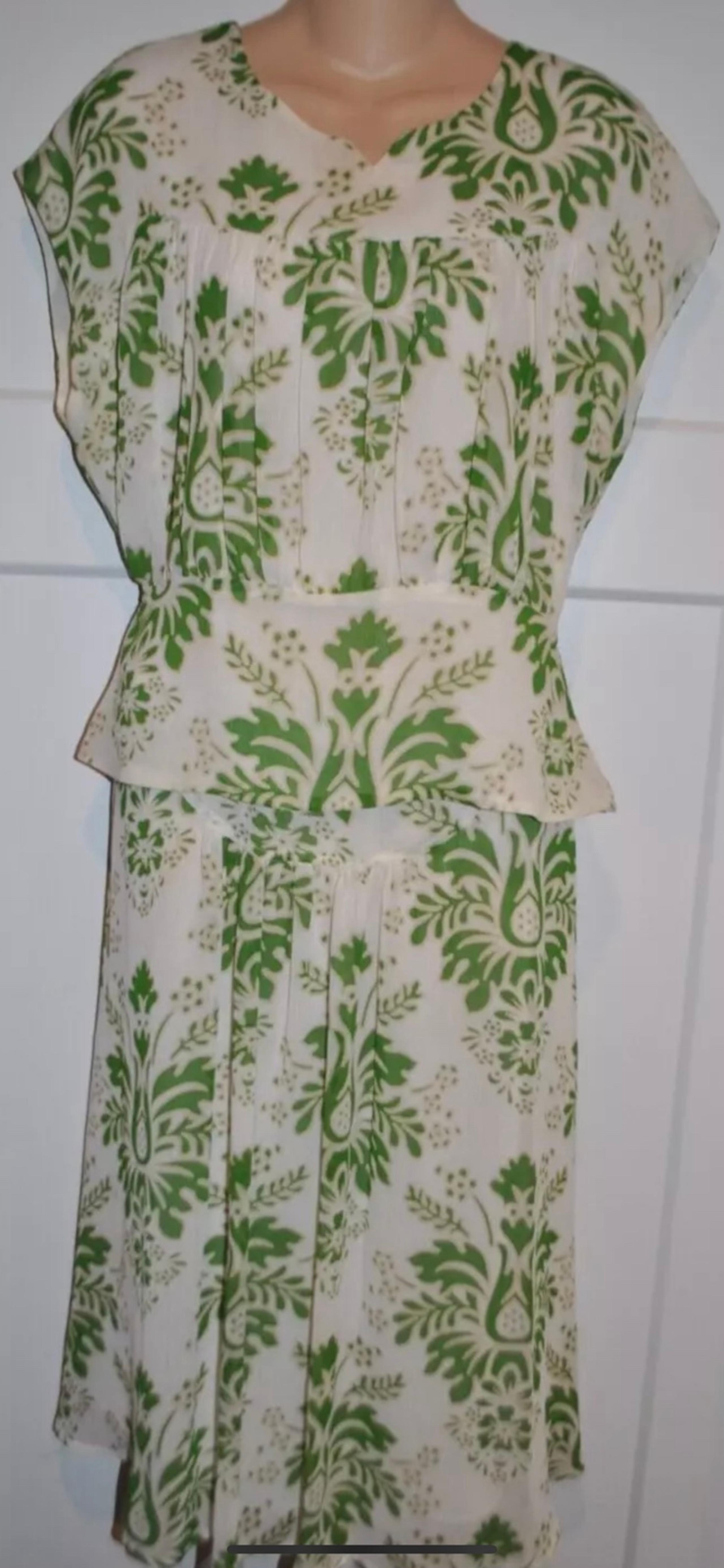 BOB MACKIE Polyester Floral Top & Skirt Outfit size 12