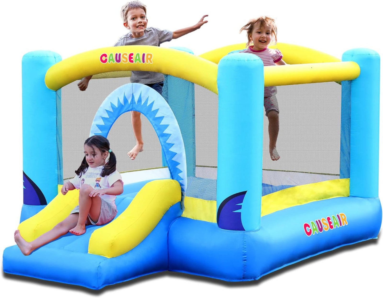 Causeair Inflatable Bounce House for Kids,Shark Theme (Bk610)