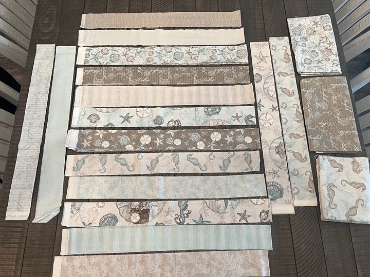 Lot of Coastal Wishes Cotton Fabric By Wilmington Prints